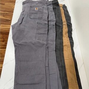 Carhartt Men's Gray, Black, and Tan Cargo Pants